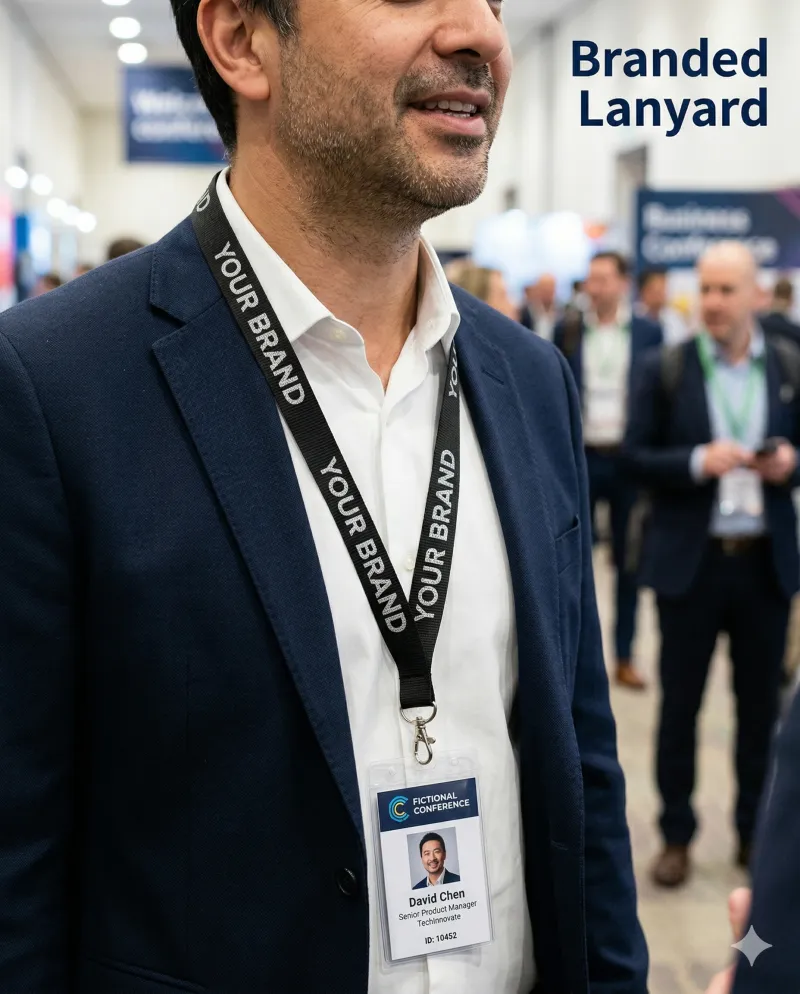 Premium Flat Lanyard 20mm — view 3
